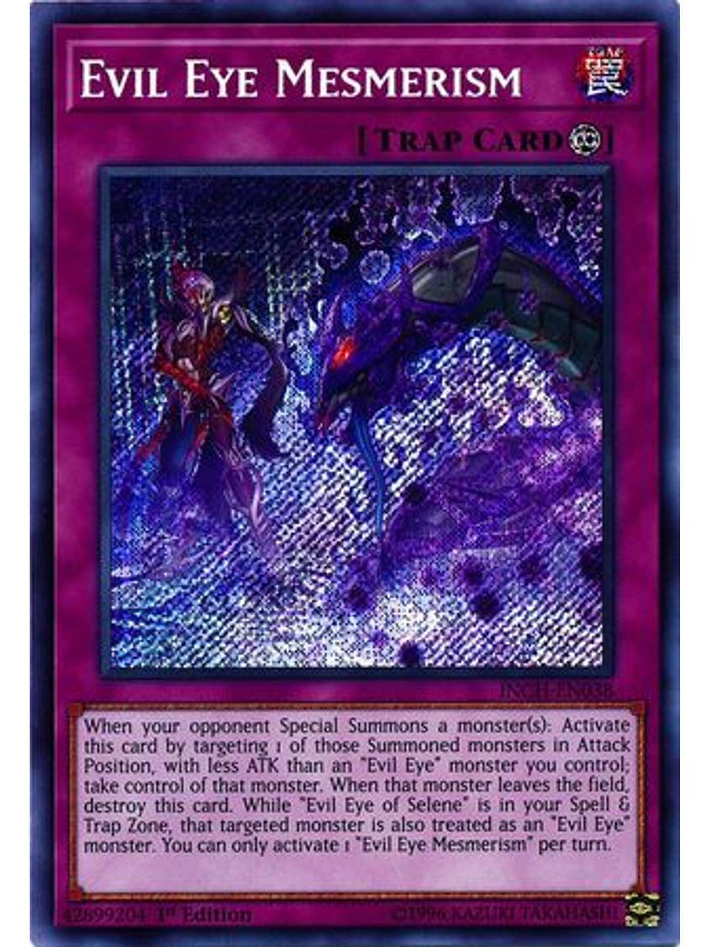Evil Eye Mesmerism - inch-en038 - Secret Rare 1st Edition 1