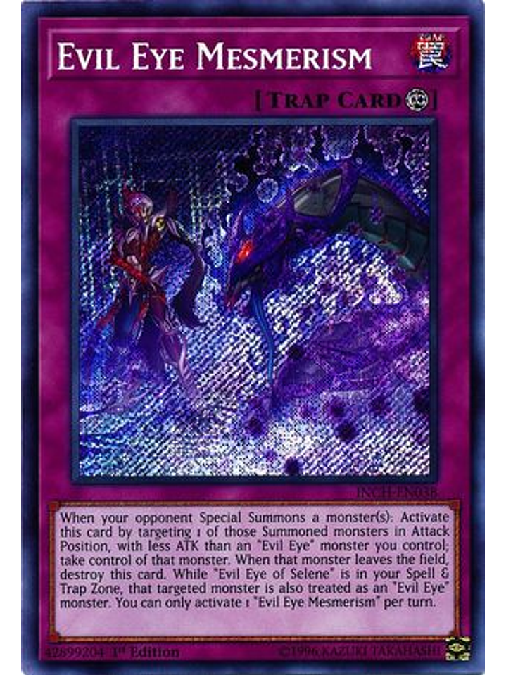 Evil Eye Mesmerism - inch-en038 - Secret Rare 1st Edition 1