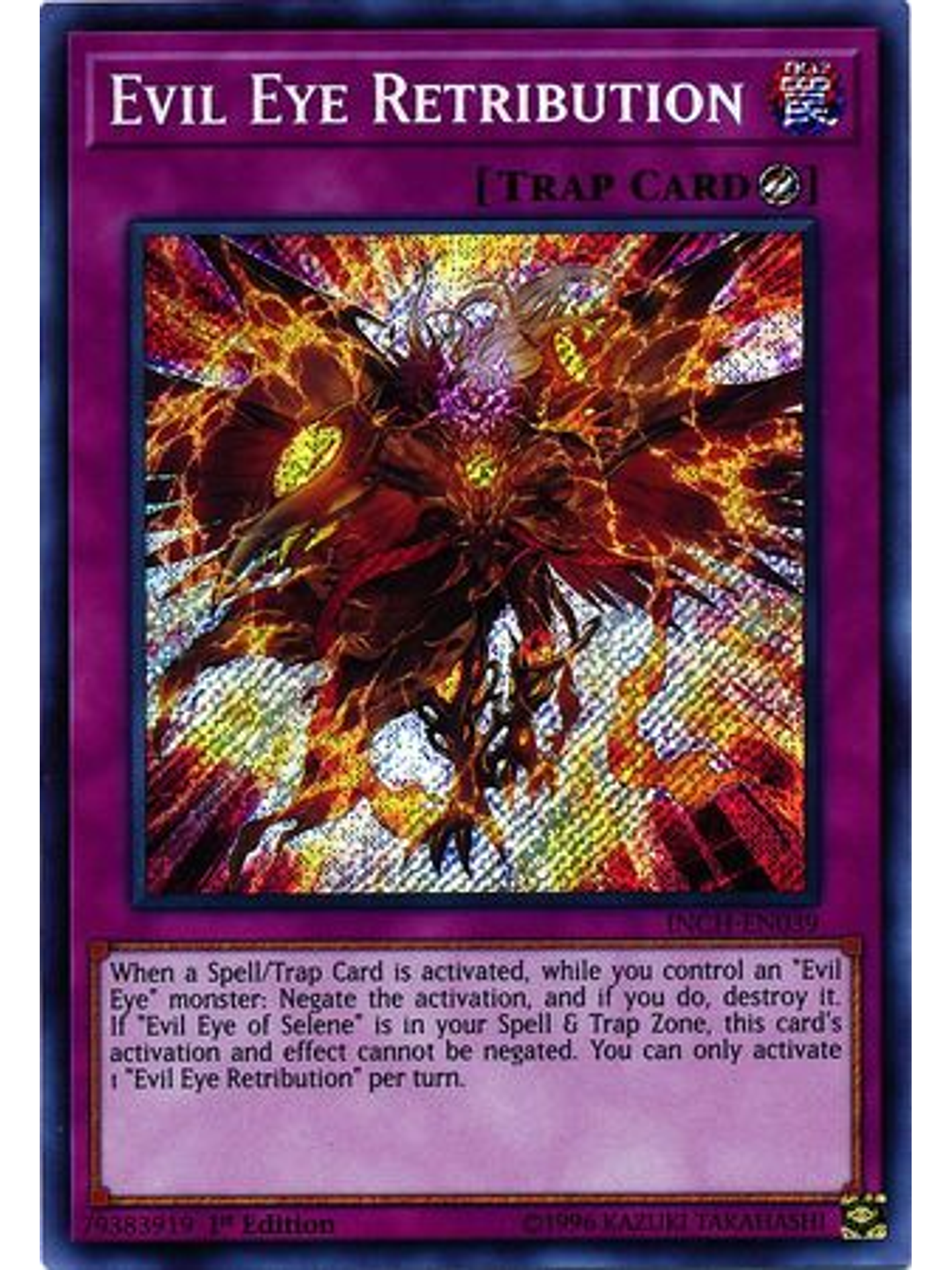 Evil Eye Retribution - INCH-EN039 - Secret Rare 1st Edition 1