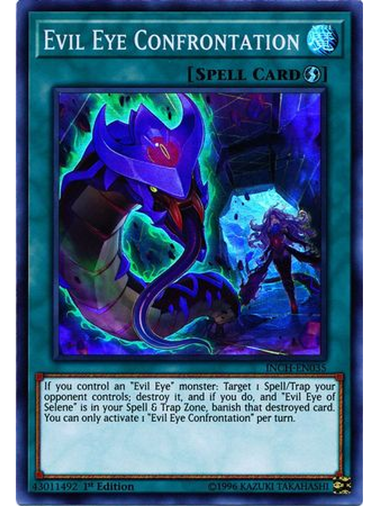 Evil Eye Confrontation - INCH-EN035 - Super Rare 1st Edition 1