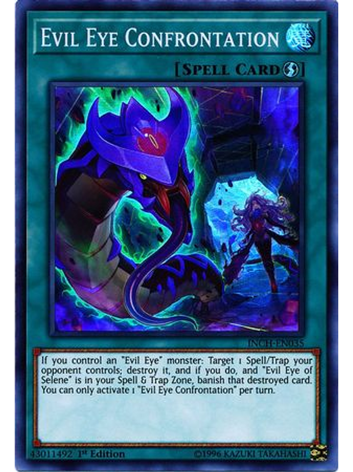 Evil Eye Confrontation - INCH-EN035 - Super Rare 1st Edition 1