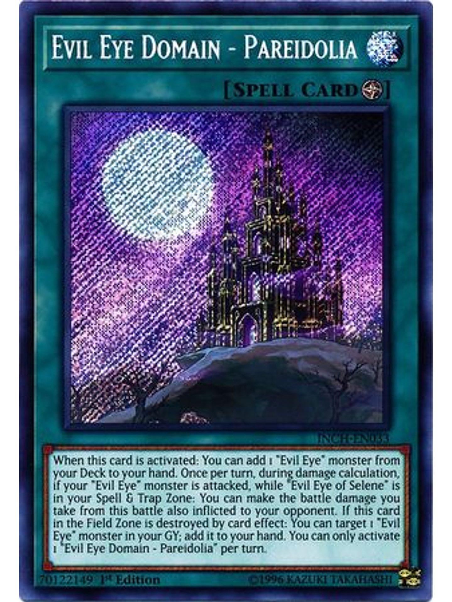 Evil Eye Domain - Pareidolia - INCH-EN033 - Secret Rare 1st Edition 1