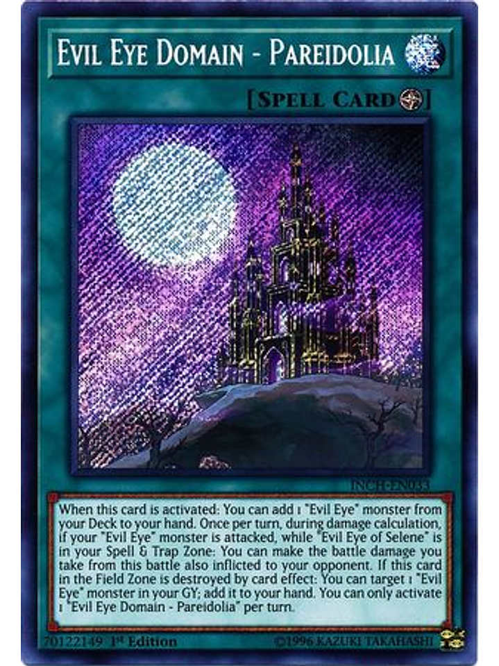 Evil Eye Domain - Pareidolia - INCH-EN033 - Secret Rare 1st Edition 1