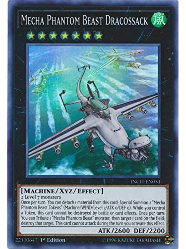 Mecha Phantom Beast Dracossack - INCH-EN051 - Super Rare 1st Edition 1