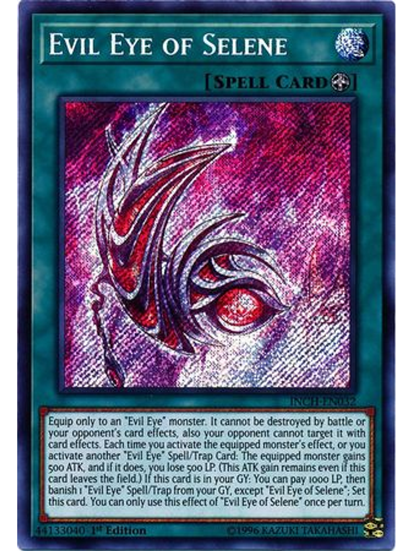 Evil Eye Of Selene - inch-en032 - Secret Rare 1st Edition 1