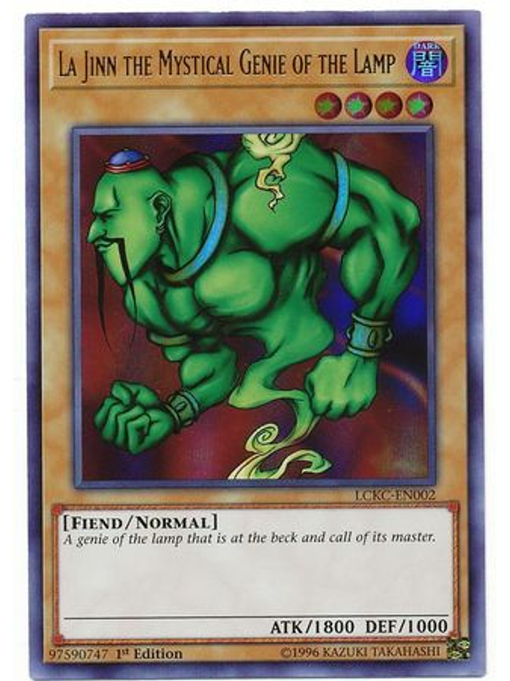 La Jinn the Mystical Genie of the Lamp - LCKC-EN002 - Ultra Rare 1st Edition 1