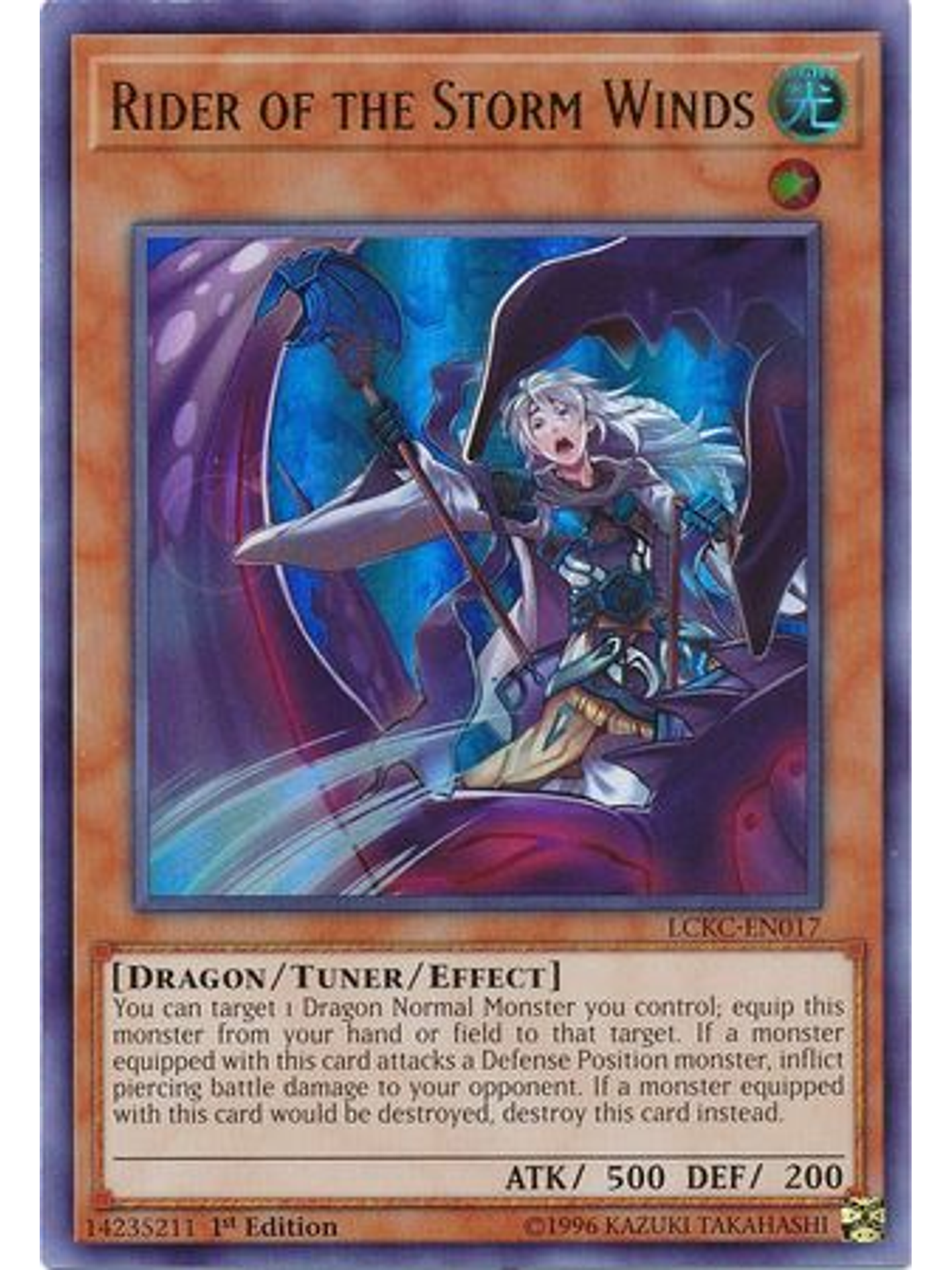 Rider of the Storm Winds - LCKC-EN017 - Ultra Rare 1st Edition 1