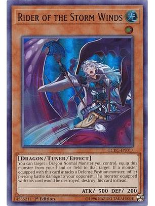 Rider of the Storm Winds - LCKC-EN017 - Ultra Rare 1st Edition