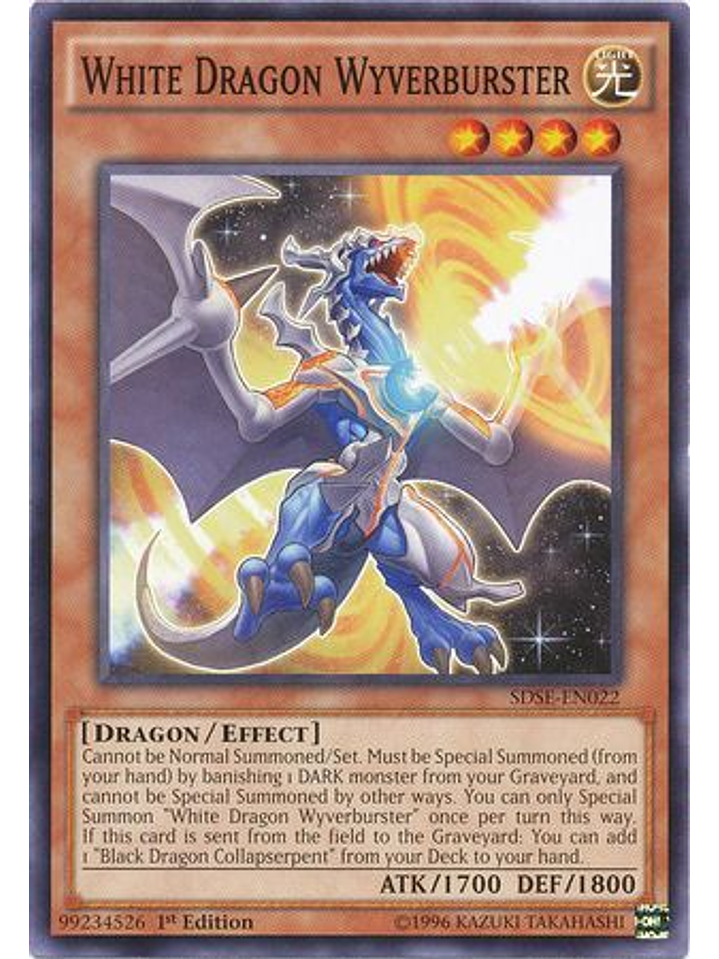 White Dragon Wyverburster - SDSE-EN022 - Common 1st Edition 1
