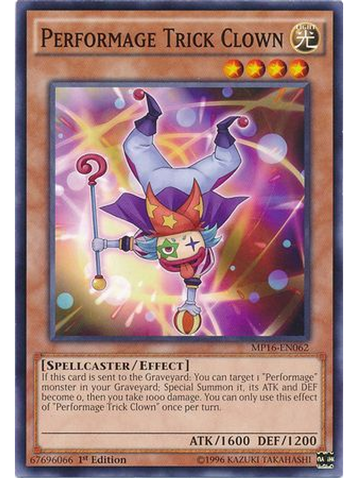 Performage Trick Clown - MP16-EN062 - Common 1st Edition 1
