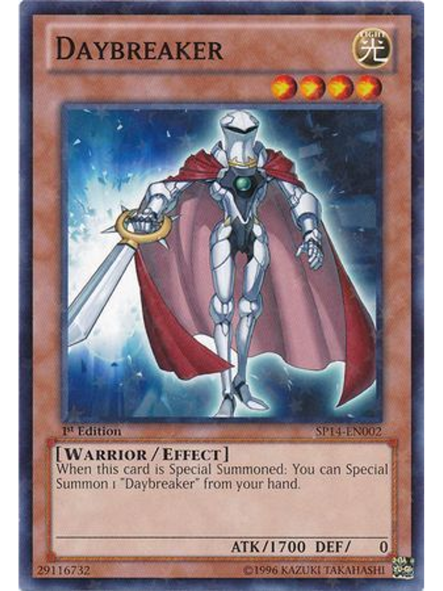 Daybreaker - SP14-EN002 - Starfoil Rare 1st Edition 1