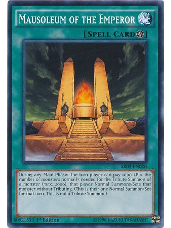 Mausoleum of the Emperor - SR03-EN026 - Common 1st Edition 1