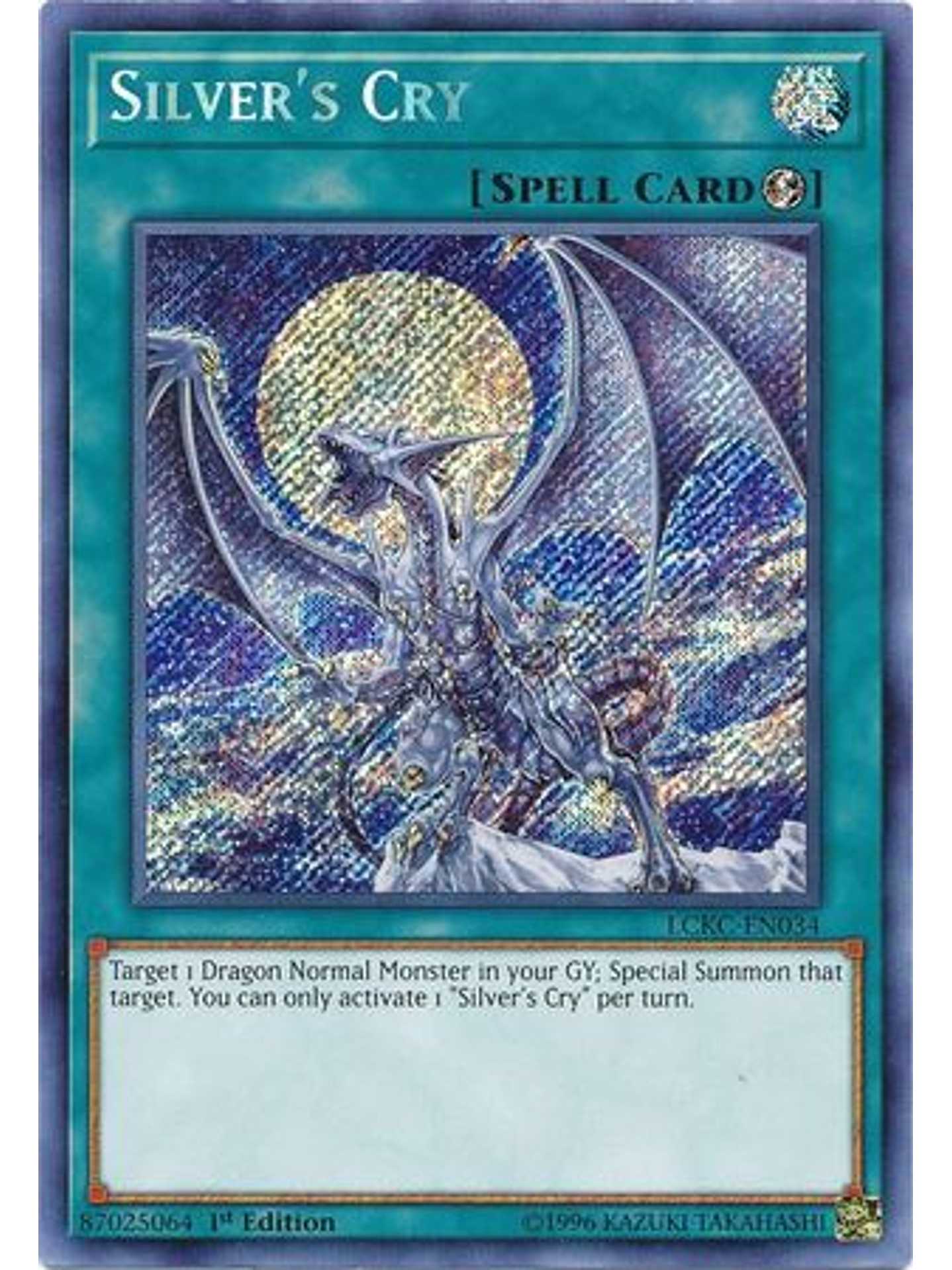 Silver's Cry - LCKC-EN034 - Secret Rare 1st Edition 1
