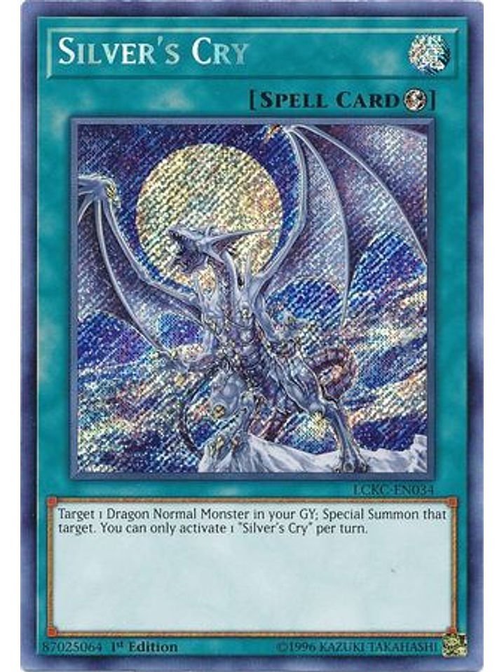 Silver's Cry - LCKC-EN034 - Secret Rare 1st Edition 1