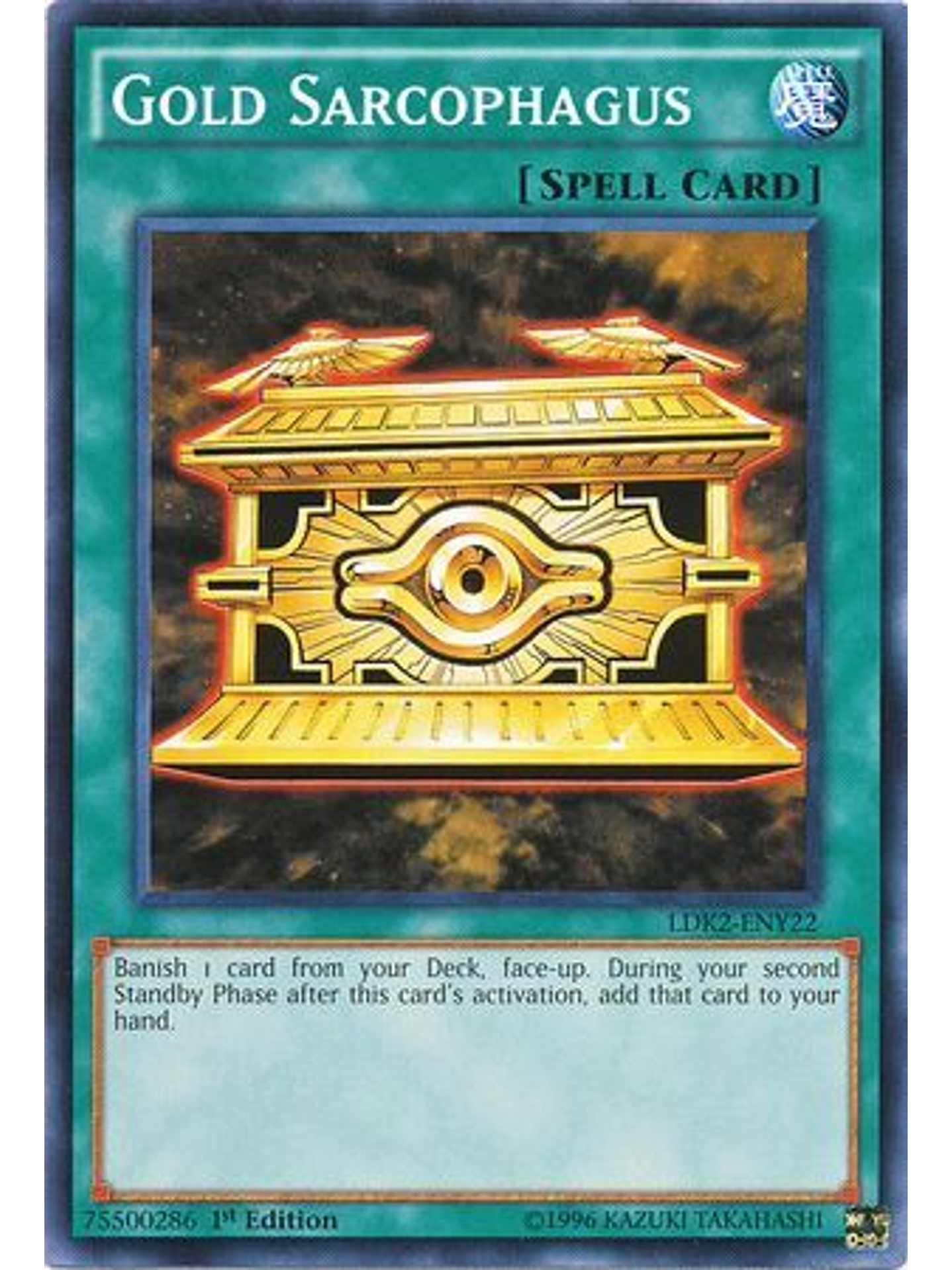 Gold Sarcophagus - LDK2-ENY22 - Common 1st Edition 1