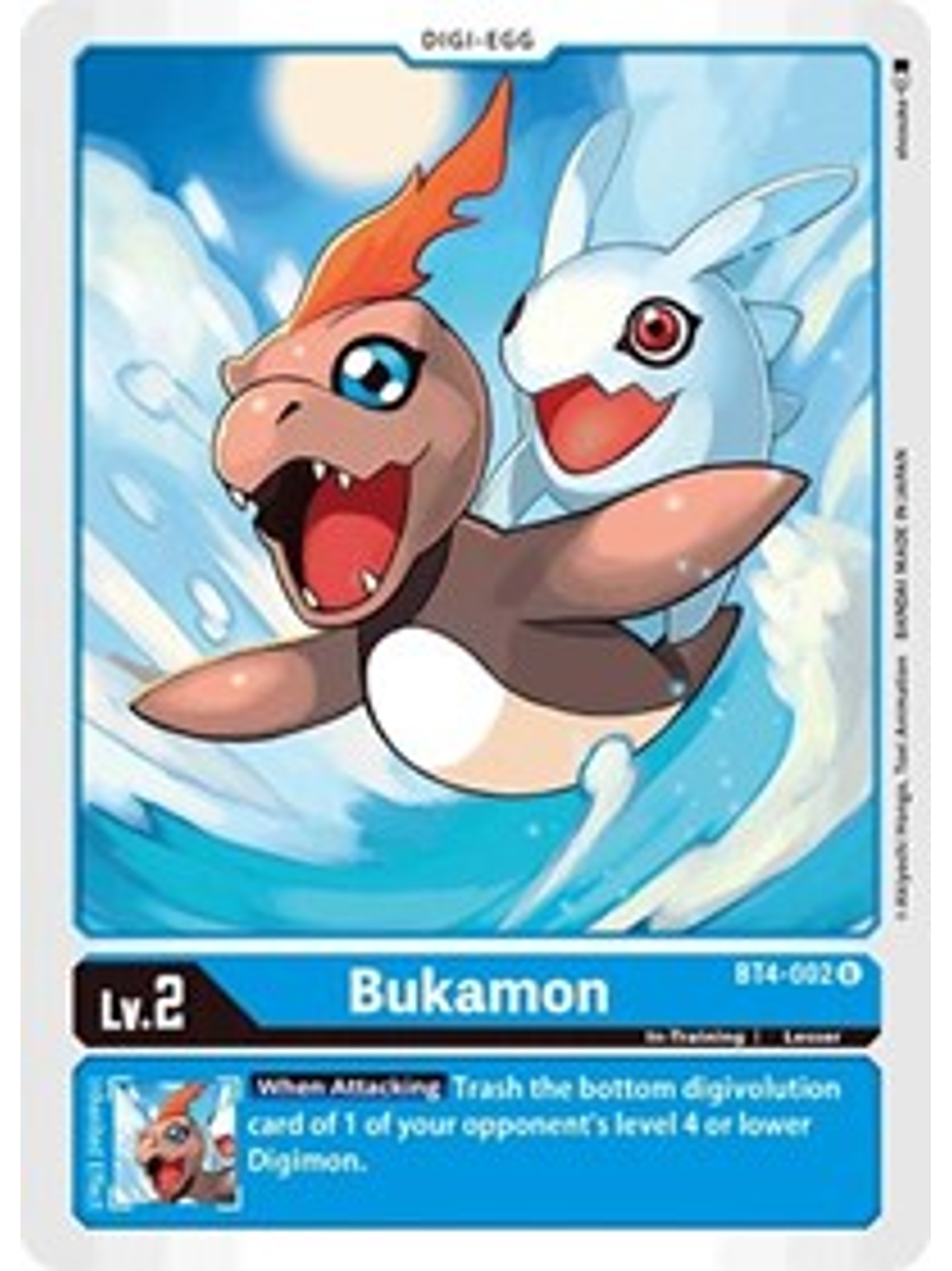 BT4-002 U Bukamon Digi-Egg  1