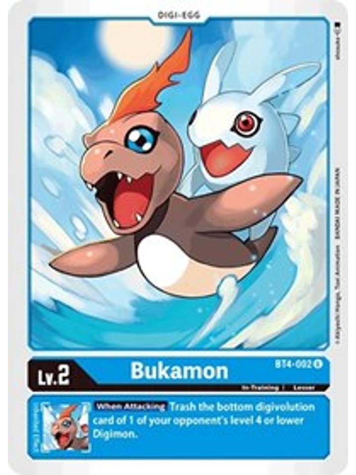 BT4-002 U Bukamon Digi-Egg  1