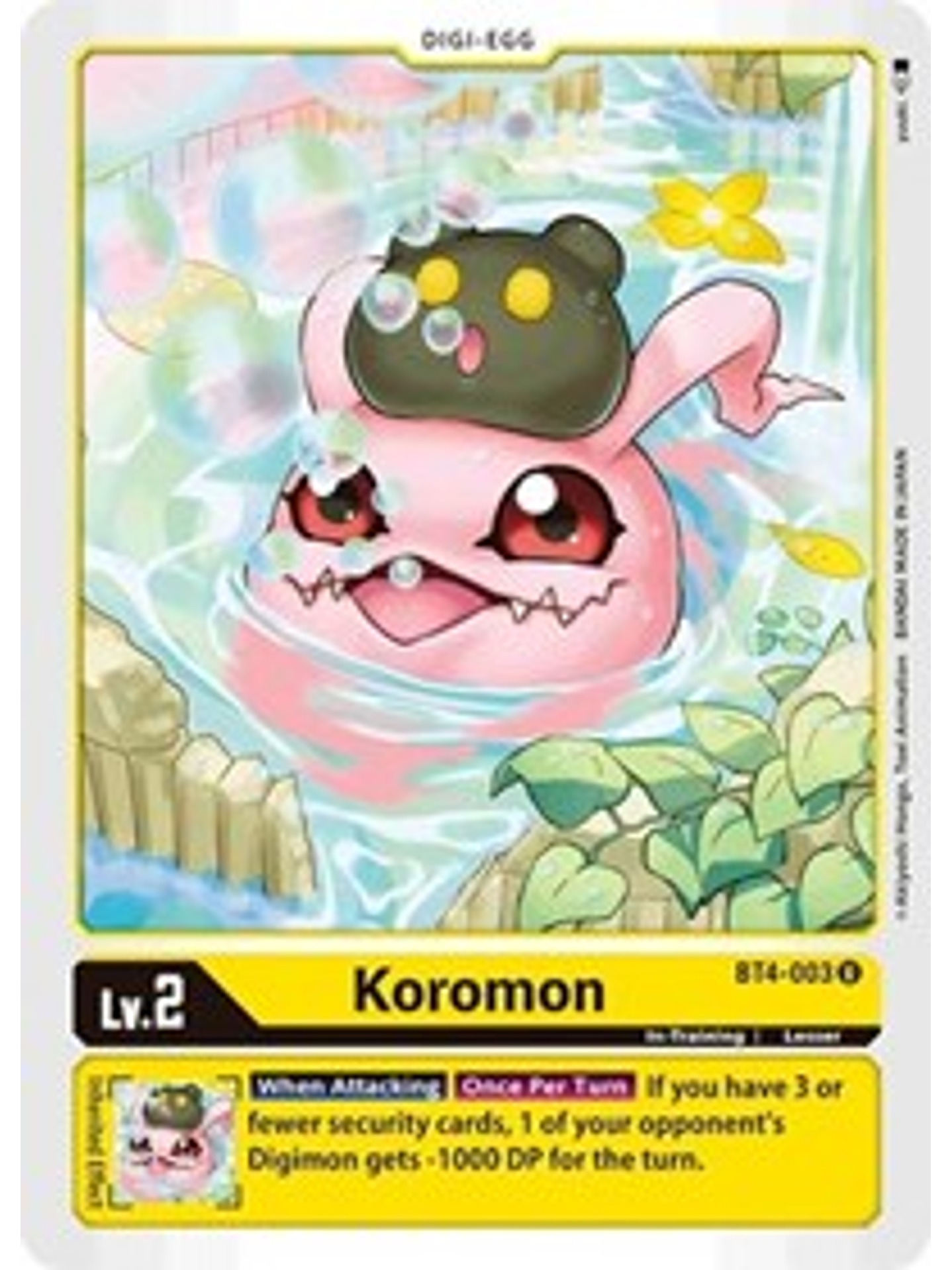 BT4-003 U Koromon Digi-Egg  1