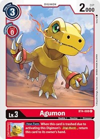 BT4-008 C Agumon Digimon 