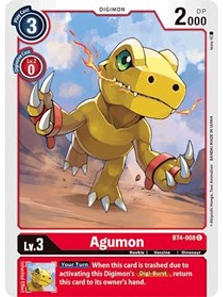 BT4-008 C Agumon Digimon  1