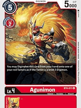 BT4-011 U Agunimon Digimon 