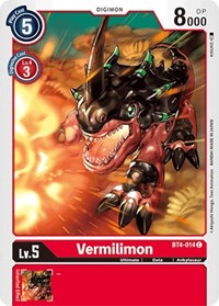 BT4-014 C Vermilimon Digimon 