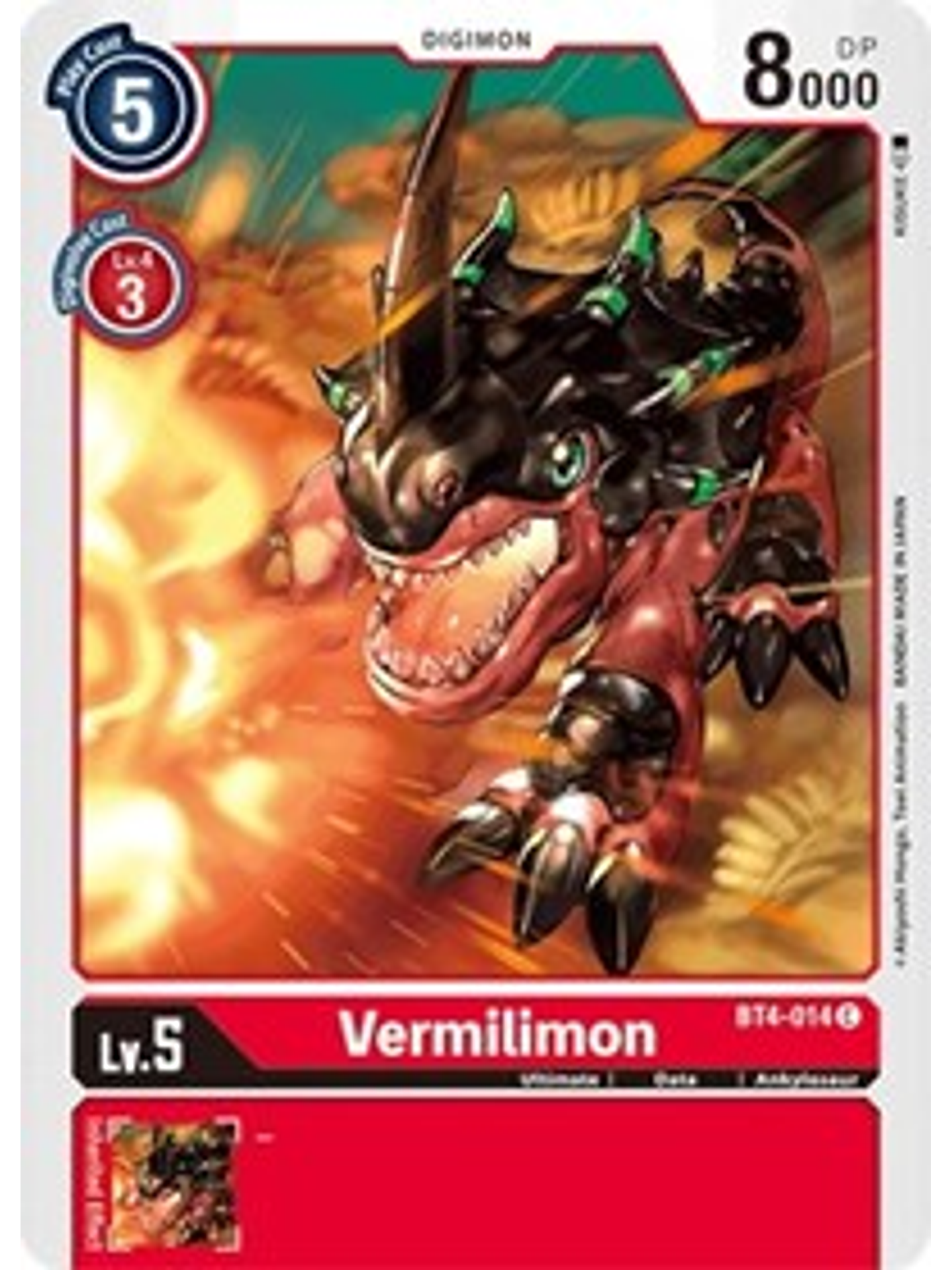 BT4-014 C Vermilimon Digimon  1