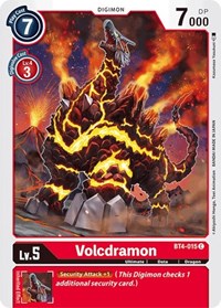 BT4-015 C Volcdramon Digimon 