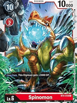 BT4-018 U Spinomon Digimon 