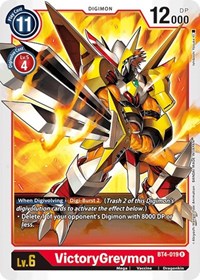 BT4-019 R VictoryGreymon Digimon 