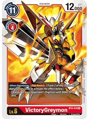 BT4-019 R VictoryGreymon Digimon 