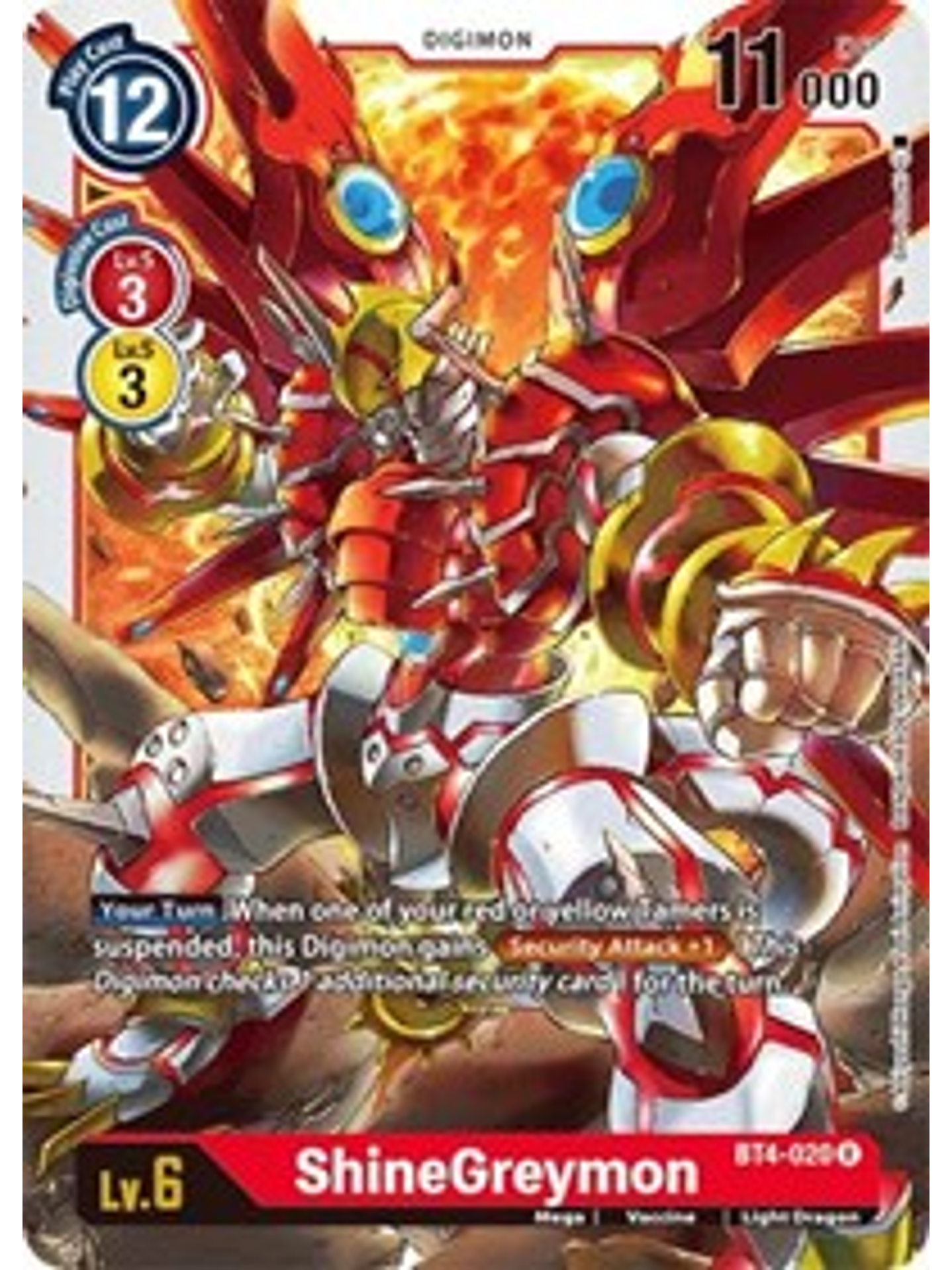 BT4-020 R ShineGreymon Digimon  1