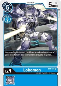BT4-025 U Lobomon Digimon 