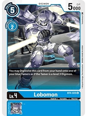 BT4-025 U Lobomon Digimon 