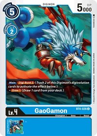BT4-026 C GaoGamon Digimon 