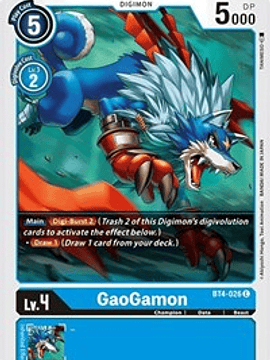 BT4-026 C GaoGamon Digimon 