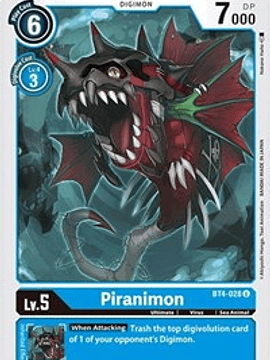 BT4-028 U Piranimon Digimon 