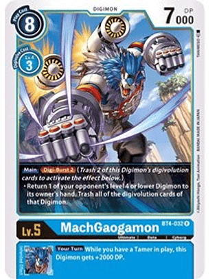 BT4-032 R MachGaogamon Digimon 
