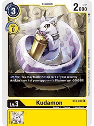 BT4-037 C Kudamon Digimon 