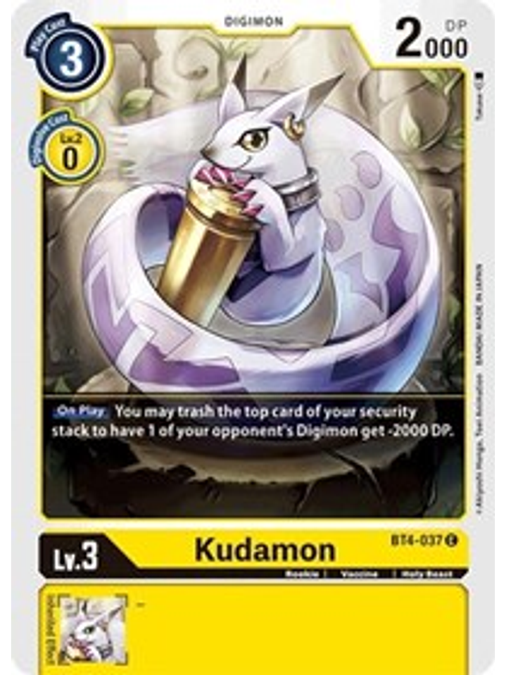 BT4-037 C Kudamon Digimon  1