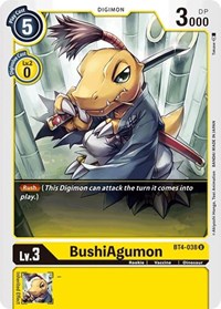 BT4-038 U BushiAgumon Digimon 
