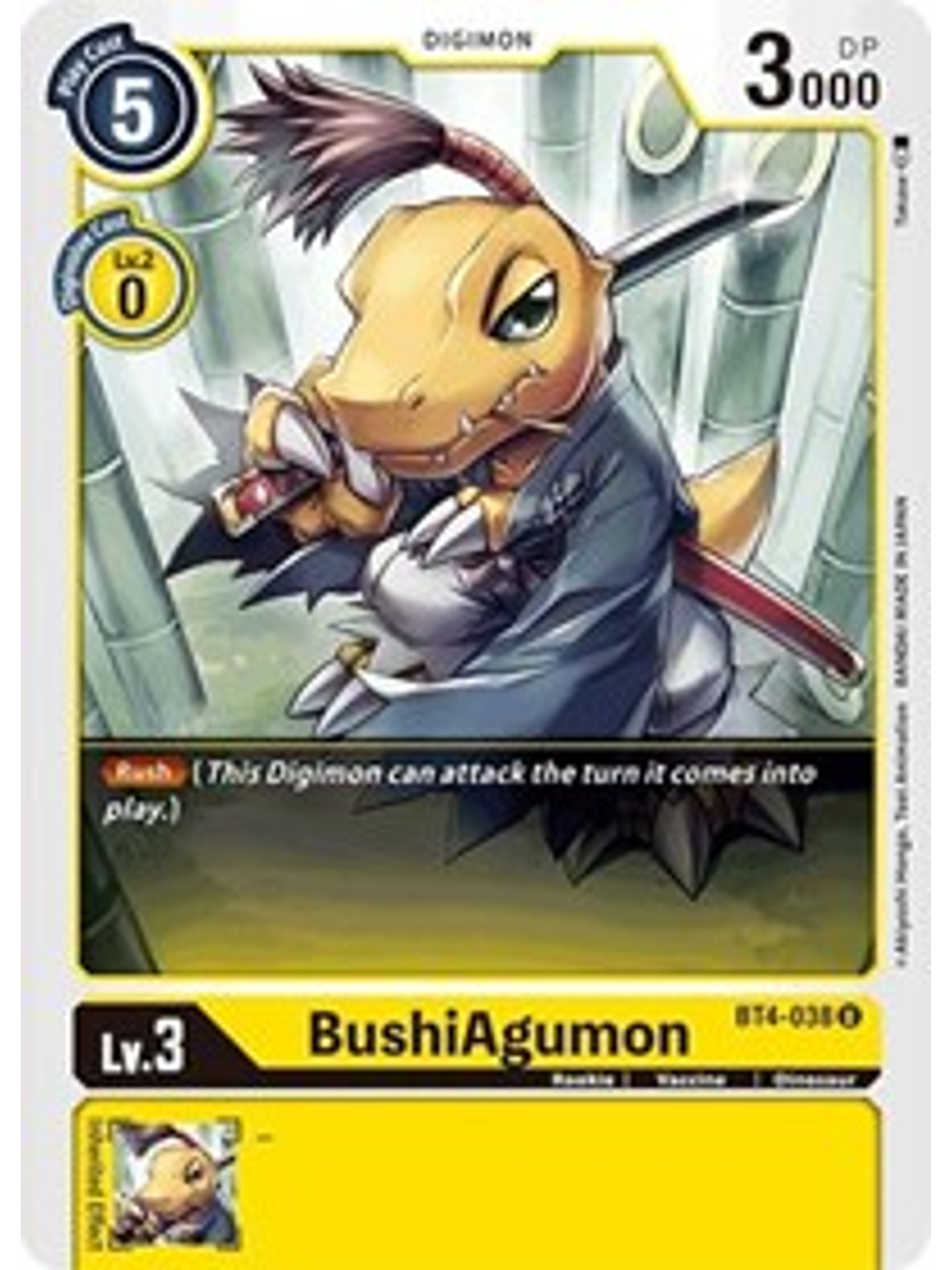 BT4-038 U BushiAgumon Digimon  1