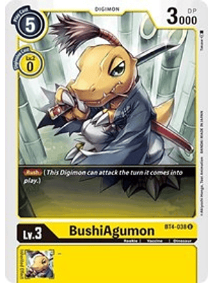 BT4-038 U BushiAgumon Digimon 