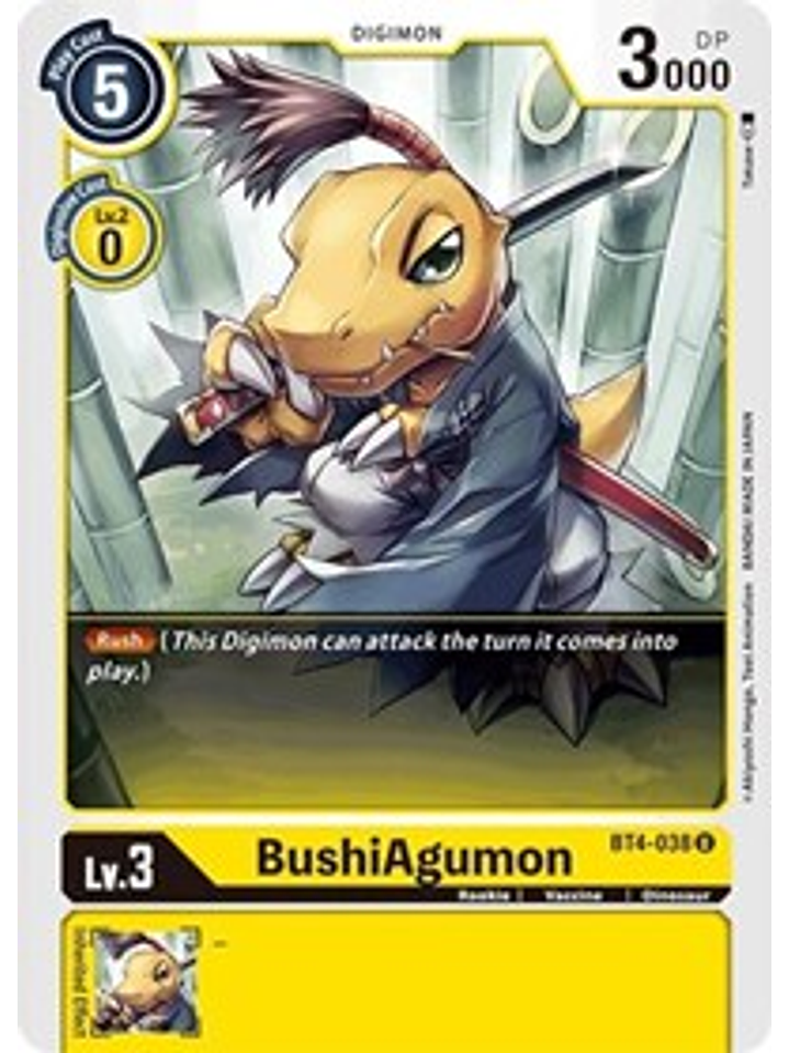 BT4-038 U BushiAgumon Digimon  1