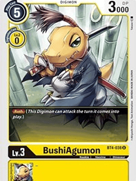 BT4-038 U BushiAgumon Digimon 