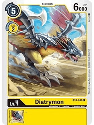 BT4-040 C Diatrymon Digimon 