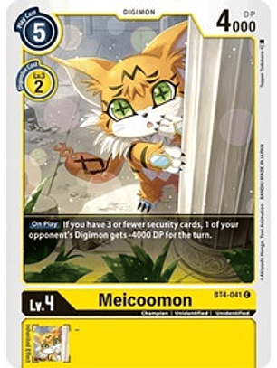 BT4-041 C Meicoomon Digimon 