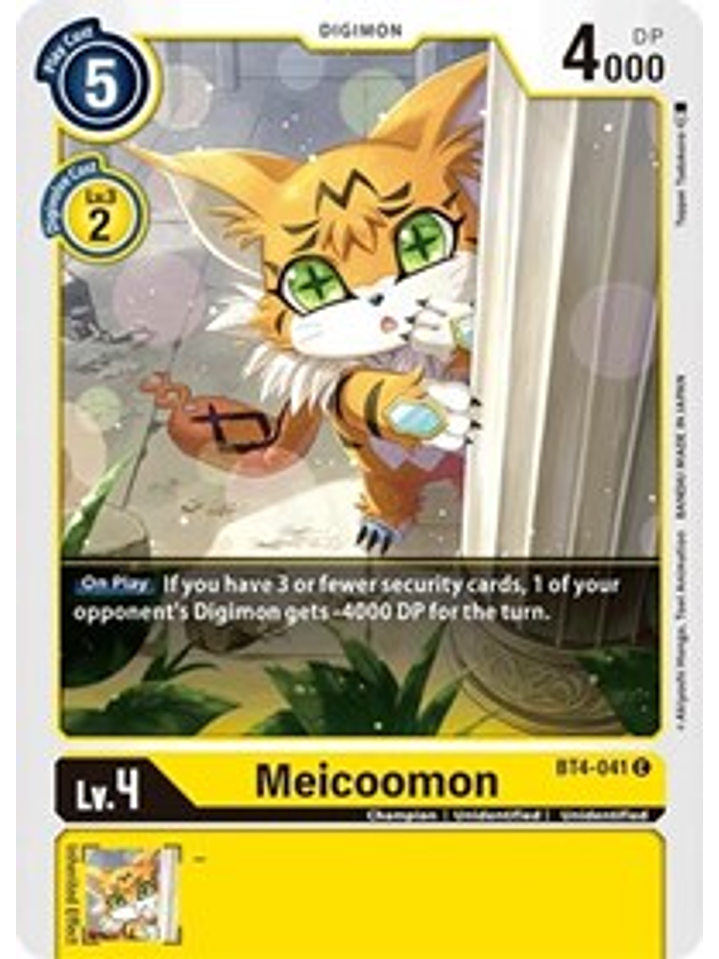 BT4-041 C Meicoomon Digimon  1