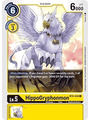 BT4-044 C HippoGryphonmon Digimon 