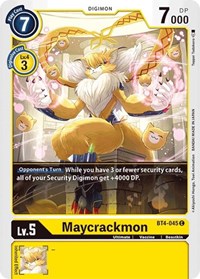 BT4-045 C Maycrackmon Digimon 